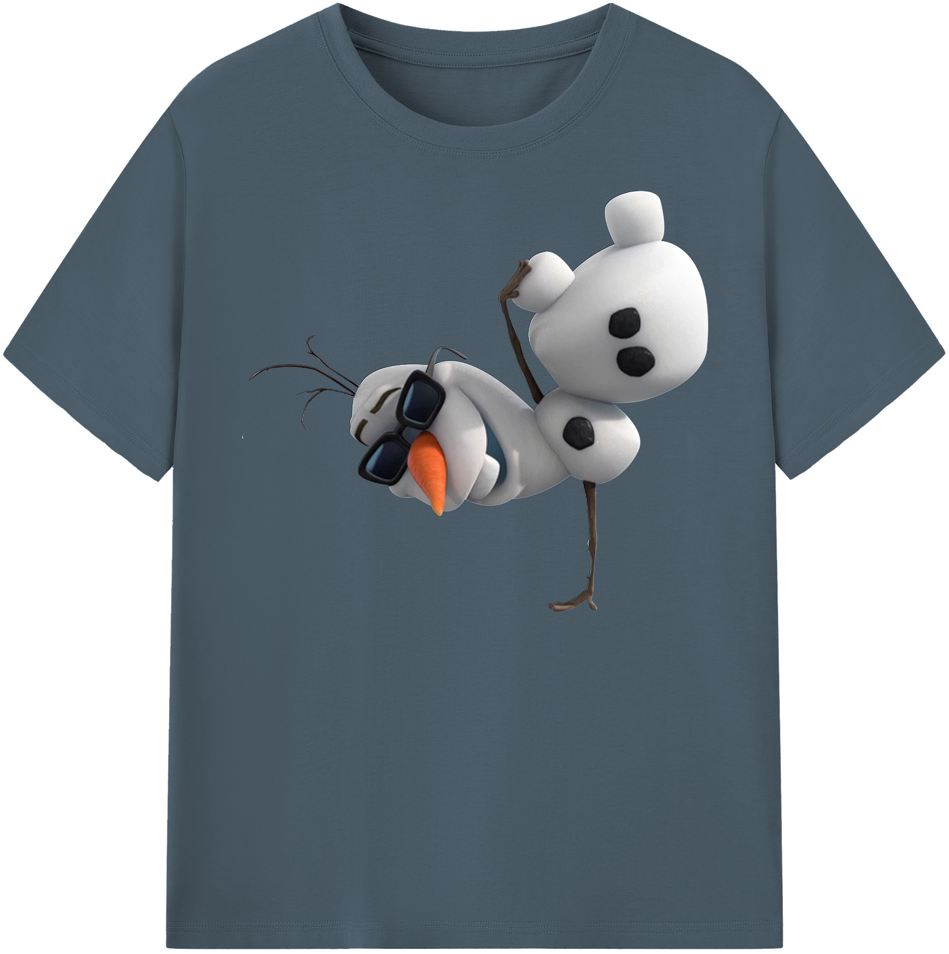 （画像用） アナと雪の女王 アンナ エルサ Frozen Anna Elsa 綿100％半袖Tシャツ（フロントプリント）
